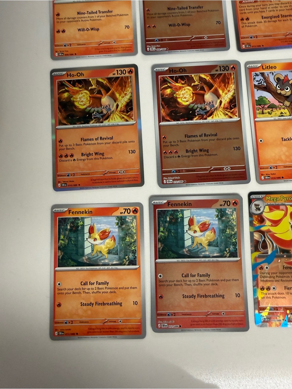 Pokemon Chaos Rising Fire Type Card Lot - Picture 3 of 6